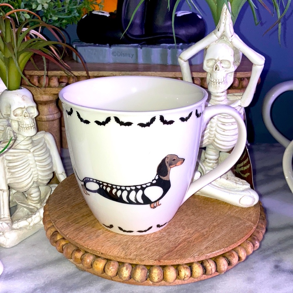 Skeleton Dachshund mug